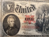 1907 Red Seal Large $5 Bill