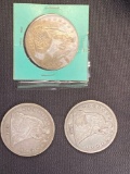 1 Lot of 3 Seated Liberty Dollars