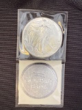 Silver Walking Liberty Dollar Coin