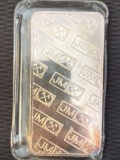 Johnson Matthey & Refiners Silver Bar- 10 Troy oz