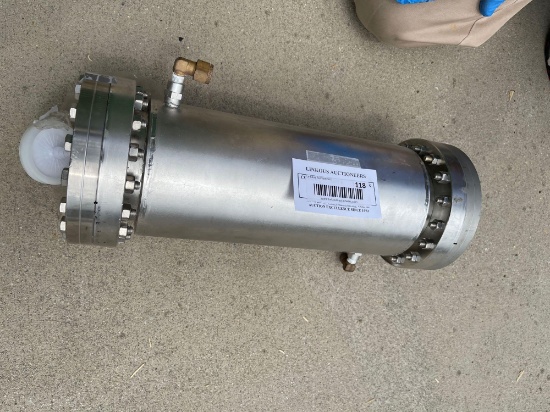 Water Jacketed Vacuum Chamber Tube, 13" Long with 2 CF 6" Ports