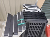Plastic shelving units