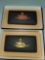 2 - Wedgwood Basalt Oblong Candy Boxes, Gilded Black Basalt