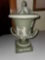 Wedgwood Sage Green Jasper Ware Urn