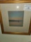 Pastel Landscape, Signed W.C., Framed and Matted Under Glass