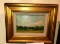 Landscape Oil Painting on Board, Matted and Framed, No Visible Artist Signature