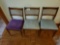 Lot of 3 Dining Chairs