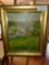 Oil on Board Landscape Scene, No Artist Signature Visible, Framed