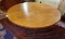 Mid-Century Round Dining Table with Metal Base and Rotating Table Top