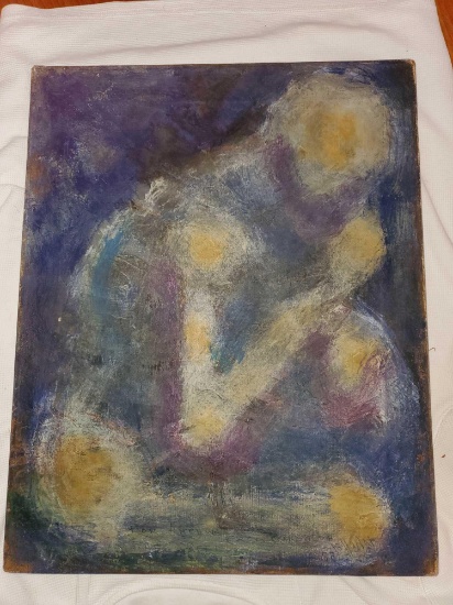 Chris Ritter Oil On Canvas, Dated 1953, Unframed