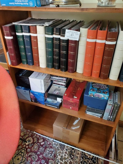 CD Collection on Shelving Unit