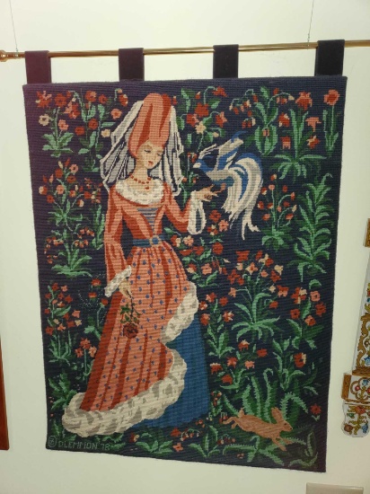Pair of Needlepoint Tapestries
