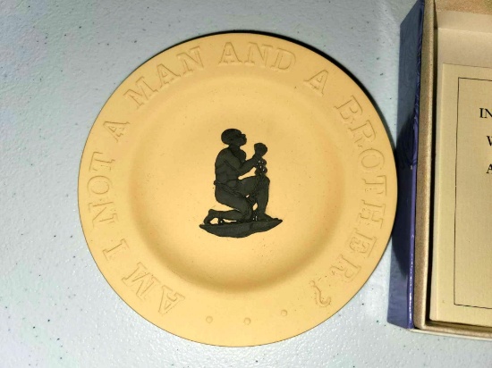 Wedgwood "Slave Emancipation" Round Tray with Box and Paperwork