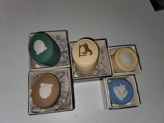 5 - Wedgwood Miniature Trinket Boxes