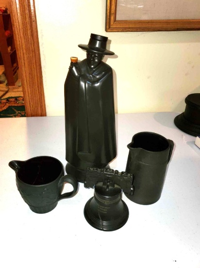 4 - Wedgwood Black Basalt Pieces