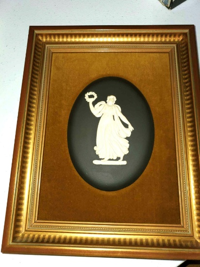 Framed Wedgwood Black Cameo