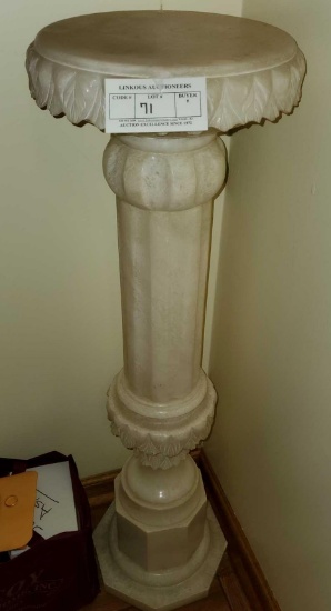 Marble Pedestal, Carved, Multi-Section, Heavy