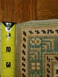 Oriental Style Turkish Rug, 100% Wool, Pink, Green, Tan and Burgundy