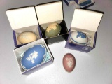 5 - Wedgwood Egg Boxes, 4 Are Miniature