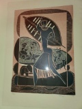 Lucky Sibiya African Print, Signed L. Sibiya '75, Unframed, 169/225