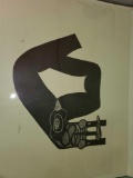 Costello African Print, Signed Costello '72, unframed