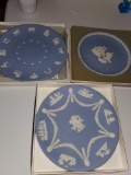 3 Wedgwood Jasper Ware Plates