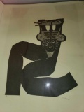 Costello African Print, Signed Costello '72, unframed, IV/V