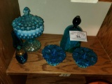 Lot of Blue glass