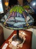 Dragonfly Stained Glass Lamp