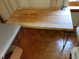 Mid Century Butcher Block Table