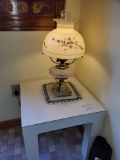 Painted lamp and Table