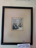 Untitled and Unsigned Original Etching, Cornelis Bega 1620-1664 on Mat