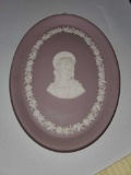 Wedgwood Jasper Ware Bust Wall Plate - Purple, Religious, 