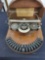 Hammond Typewriter, Curved Keyboard, Wood Keys, No. 1 or 2, Wooden Case