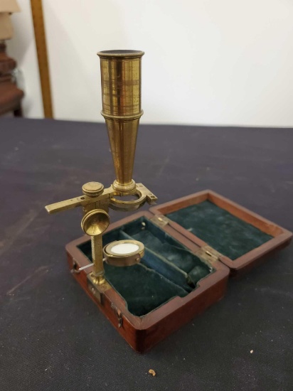 Cary Field Microscope, In Wood Case