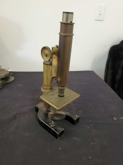 Baush & Lomb Microscope, Brass and Cast Iron