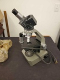 GS. London Microscope, with Dust Cover