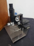 E. Leitz Microscope, In Wood Case