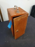 Wood Microscope Case with Key