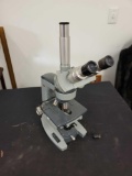 American Optical Trinocular Microscope