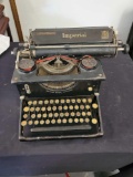 Imperial Typewriter with beveled Glass Side Panels