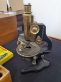 Otto Teichgraber Microscope, In Case with Accessories