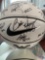 West Virginia basketball signed by Coach Bob Huggins and 13 basketball players. Nike basketball and