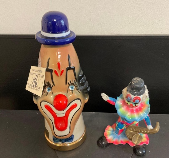 Old Mr Boston Brand Kentucky Whiskey Includes porcelain clown