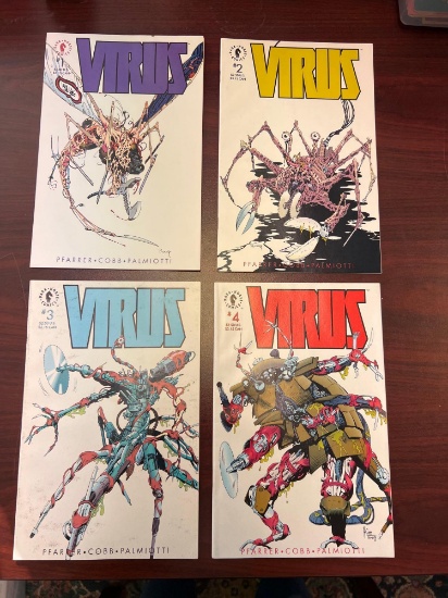 4 Virus Comics by Dark Horse Comics
