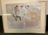 Framed Clown Print