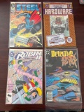 Group of 4 DC Comics Featuring Steel, Hardware, Robin II and Detective