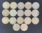 1 lot of 17 Franklin Half Dollars