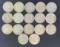 1 lot of 17 Franklin Half Dollars