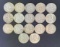 1 lot of 17 Franklin Half Dollars